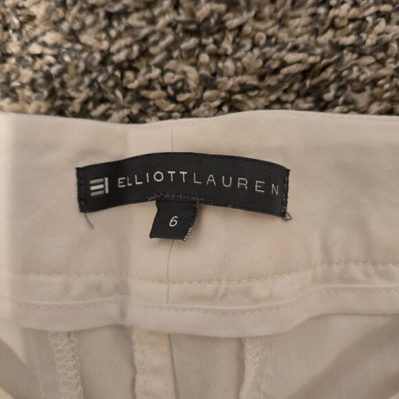 Elliott Lauren White Cropped Pants 6 - Picture 3 of 5
